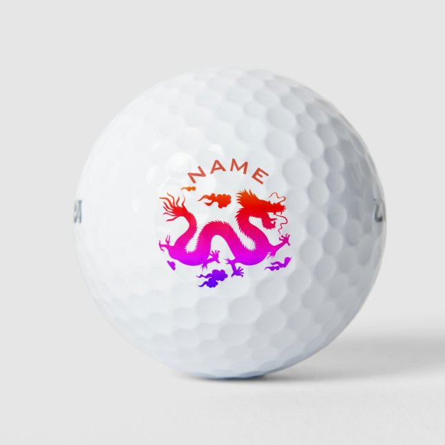 PERSONALIZED WILSON ULTRA 500 GOLF BALL DRAGON (Front)