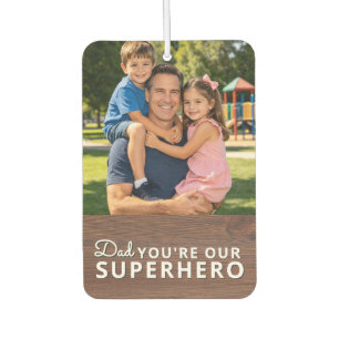 Personalized with 2 Photos and Text Car Air Freshener