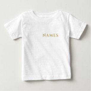 Personalized With Last Name or Nickname on Them Baby T-Shirt