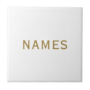 Personalized With Last Name or Nickname on Them Ceramic Tile
