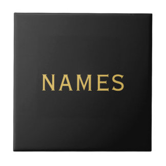 Personalized With Last Name or Nickname on Them Ceramic Tile