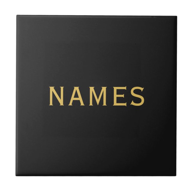 Personalized With Last Name or Nickname on Them Ceramic Tile (Front)