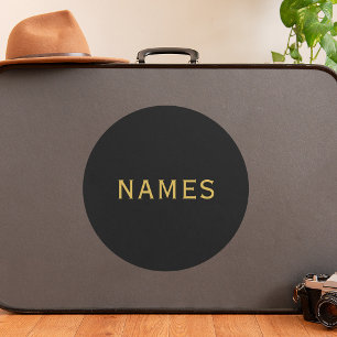 Personalized With Last Name or Nickname on Them Classic Round Sticker