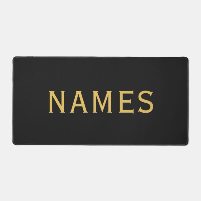 Personalized With Last Name or Nickname on Them Desk Mat (Front)