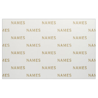Personalized With Last Name or Nickname on Them Fabric