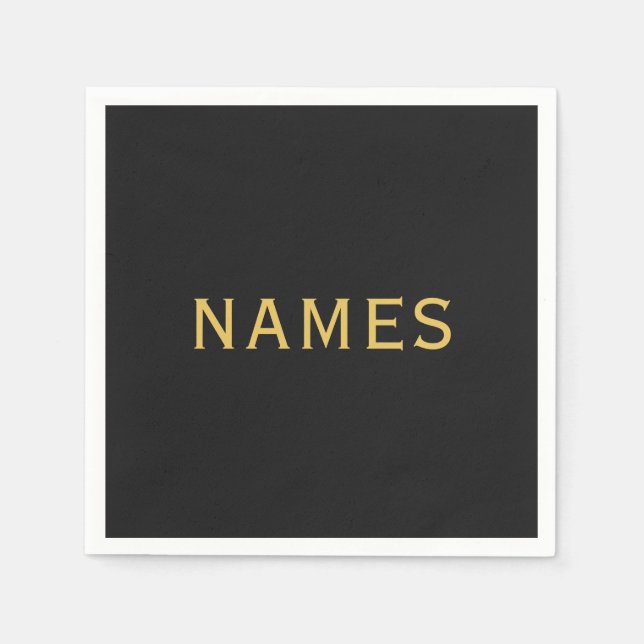 Personalized With Last Name or Nickname on Them Napkin (Front)