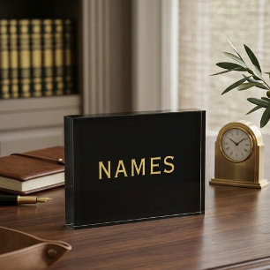 Personalized With Last Name or Nickname on Them Photo Block