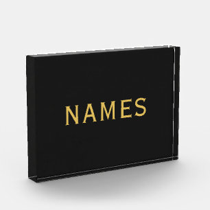 Personalized With Last Name or Nickname on Them Photo Block