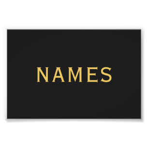Personalized With Last Name or Nickname on Them Photo Print