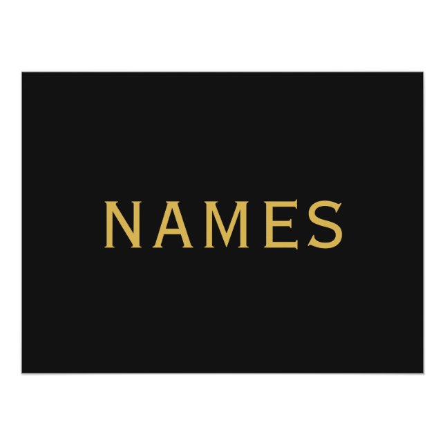 Personalized With Last Name or Nickname on Them Poster (Front)