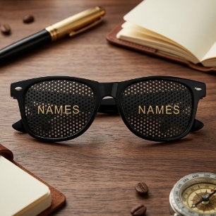 Personalized With Last Name or Nickname on Them Retro Sunglasses