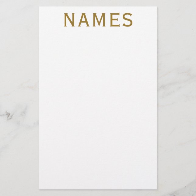 Personalized With Last Name or Nickname on Them Stationery (Front)