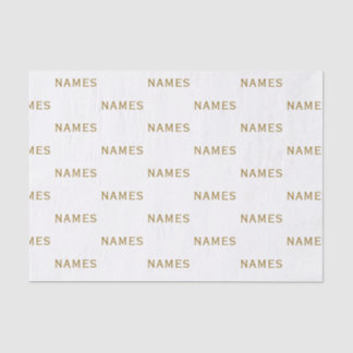 Personalized With Last Name or Nickname on Them Tissue Paper