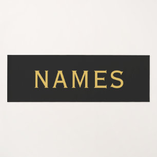 Personalized With Last Name or Nickname on Them Yoga Mat
