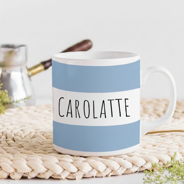 Personalized With Name Custom Blue Coffee Mug (Creator Uploaded)