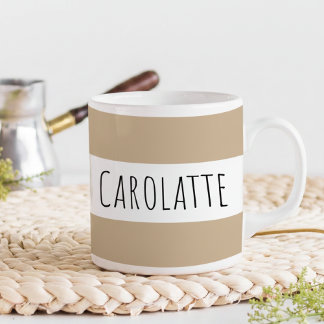 Personalized With Name Custom Latte Coffee Mug