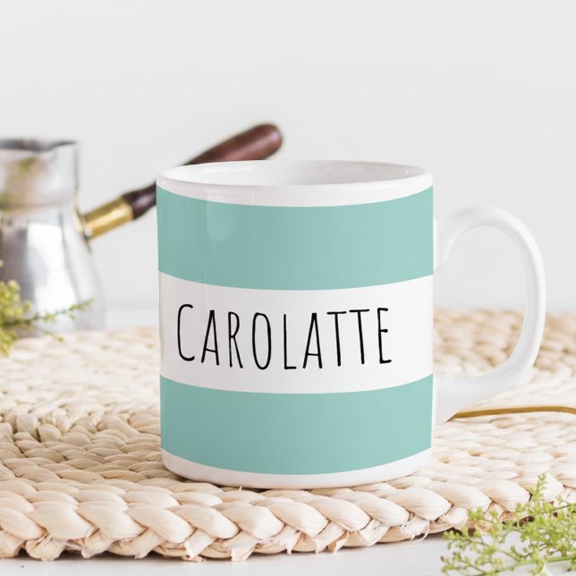 Personalized With Name Custom Mint Coffee Mug (Creator Uploaded)