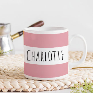 Personalized With Name Custom Pink Coffee Mug