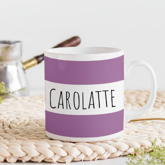 Personalized With Name Custom Plum Coffee Mug