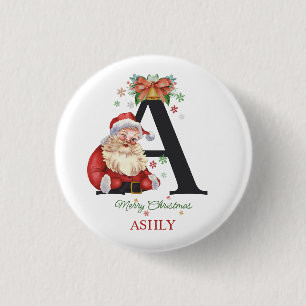 Personalized with name Unique Christmas gifts 3 Cm Round Badge