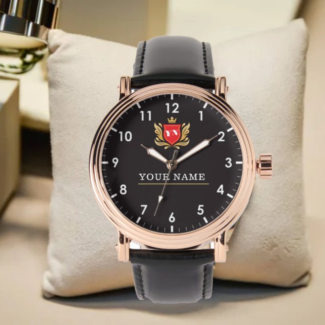 Personalized with names and initials in Monogram  Watch (Creator Uploaded)