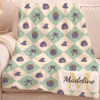 Personalized Wizard School Monogram Name Green