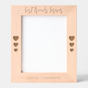 Personalized Wooden Valentine Photo Etched Frames