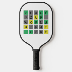 Personalized Wordle Pickleball,Mother's Day Pickleball Paddle