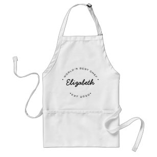 Personalized World's Best Chef Year and Name Standard Apron
