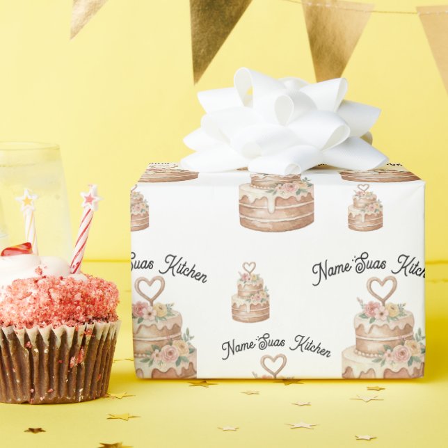 Personalized  wrapping paper (Birthday Party)