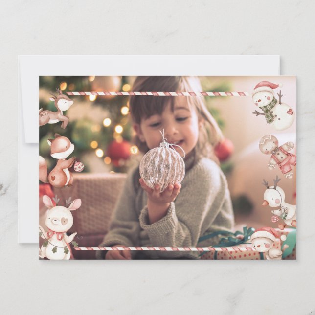 Personalized Xmas Card w/ Characters (Front)