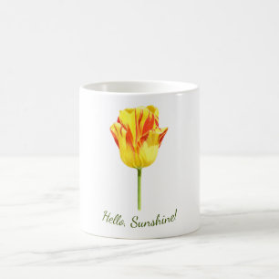 Personalized Yellow and red tulip Coffee Mug
