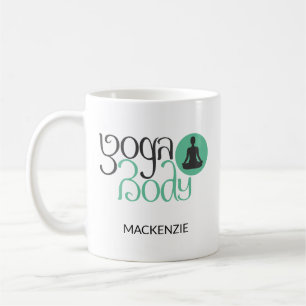 Personalized Yoga Body With Yoga Pose Graphic Coff Coffee Mug