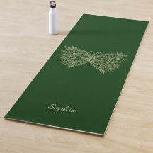 Personalized Yoga Mat, Butterfly Pirates Mat