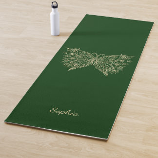 Personalized Yoga Mat, Butterfly Pirates Mat