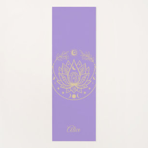 Personalized Yoga Mat Meditation Gift Purple