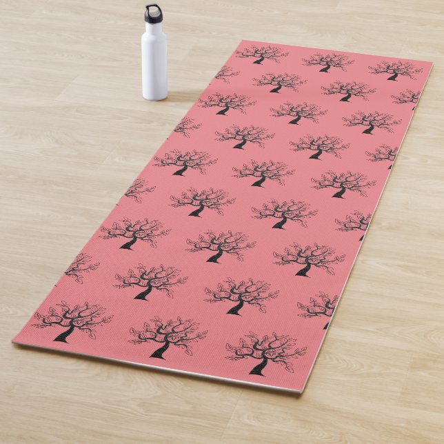 Personalized Yoga Mat with Trees - Choose Color (In Situ)