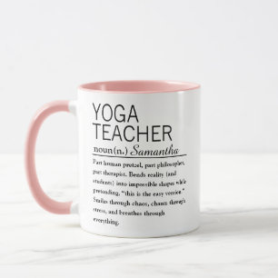Personalized Yoga Teacher Definition Mug