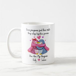 Personalized You Are My Penguin Mug For Couple