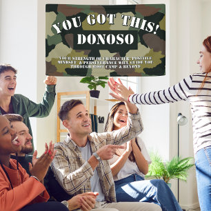 Personalized You Got This! Boot Camp Farewell Camo Banner