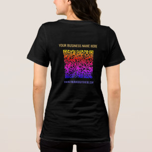 Personalized Your Branded Business Color QR Code Tri-Blend Shirt