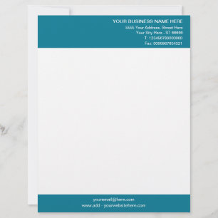 Personalized Your Letterhead Custom Colors - Font