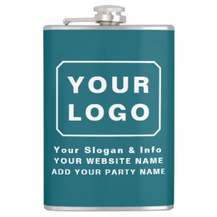 PERSONALIZED  YOUR LOGO NAME CUSTOM TEXT BEER  HIP FLASK