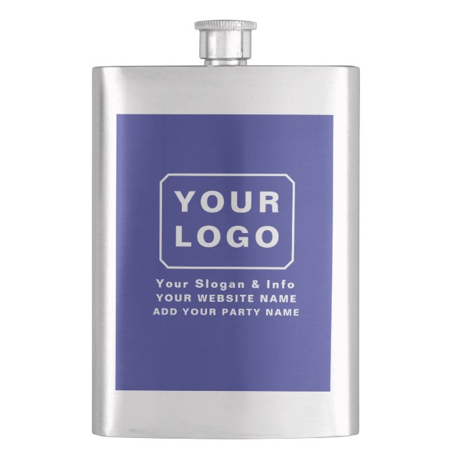 PERSONALIZED  YOUR LOGO NAME CUSTOM TEXT BEER  HIP FLASK (Front)