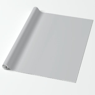 Personalized Your Own Stylish Modern Elegant Grey Wrapping Paper