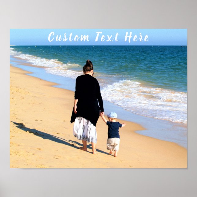 Personalized Your Photo Poster with Custom Text (Front)