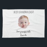 Personalized Your Photo & Text Mother’s Day Birth Tea Towel<br><div class="desc">Personalized Your Photo & Text Mother’s Day Birthday Christmas</div>