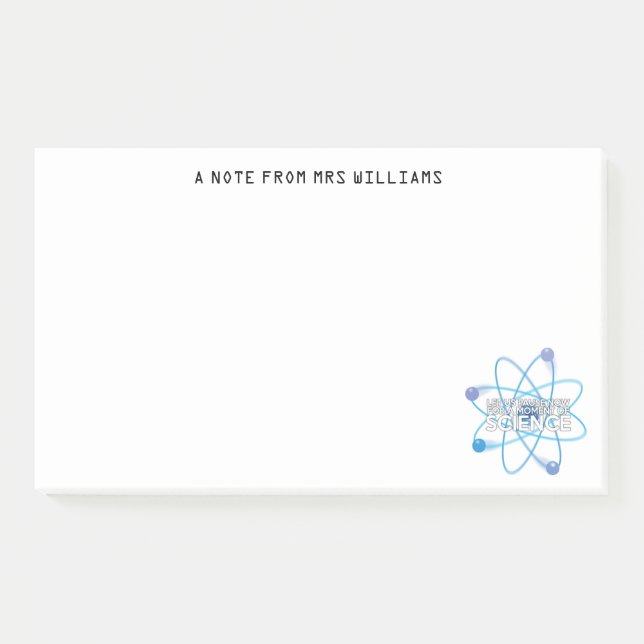 Personalsied LET US PAUSE NOW Post-it Notes (Front)