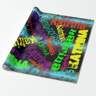 Personaluzed Name Wrapping Paoer Wrapping Paper