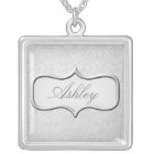 Personalzed Damask Necklace
